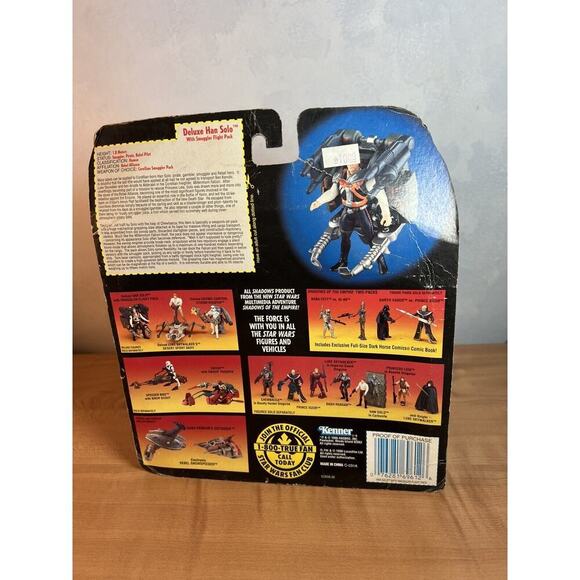Star Wars Deluxe Han Solo Power of the Force 1996 Kenner Action Figure NEW 69612 - Picture 12 of 14